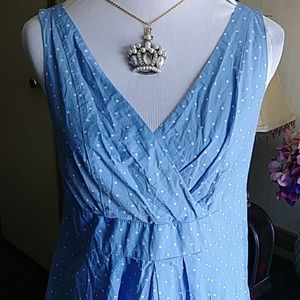 Lands' End Dresses - Adorable blue and whit polks dot dress Lands' End Dresses - Adorable blue and whit polks dot dress